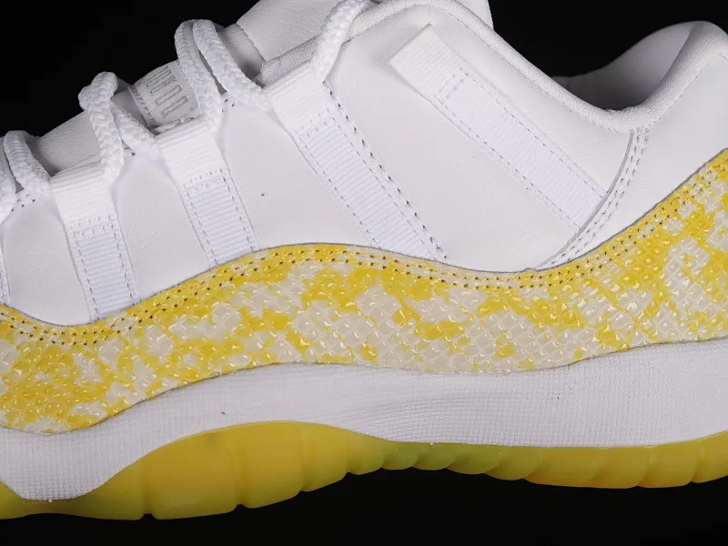 All categories Air Jordan Jordan series basketball shoes Air Jordan 11 pure original version Air Jordan AJ11 Low SE "Yellow Snakeskin" AJ11 Joe 11 yellow snake pattern genuine carbon AH7860-107